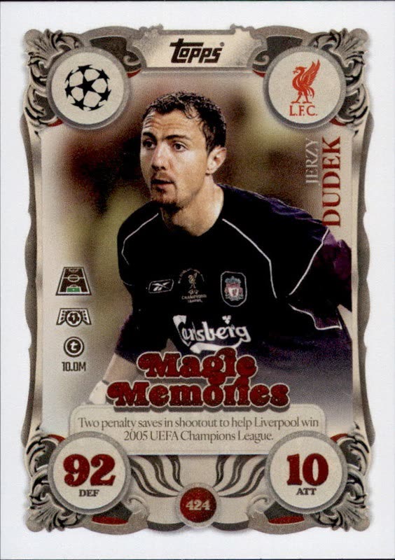 Jerzy Dudek Magic Memories #424