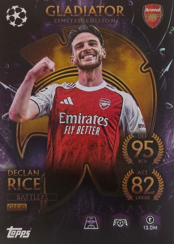 Declan Rice Gladiators Limited Edition GLE 10